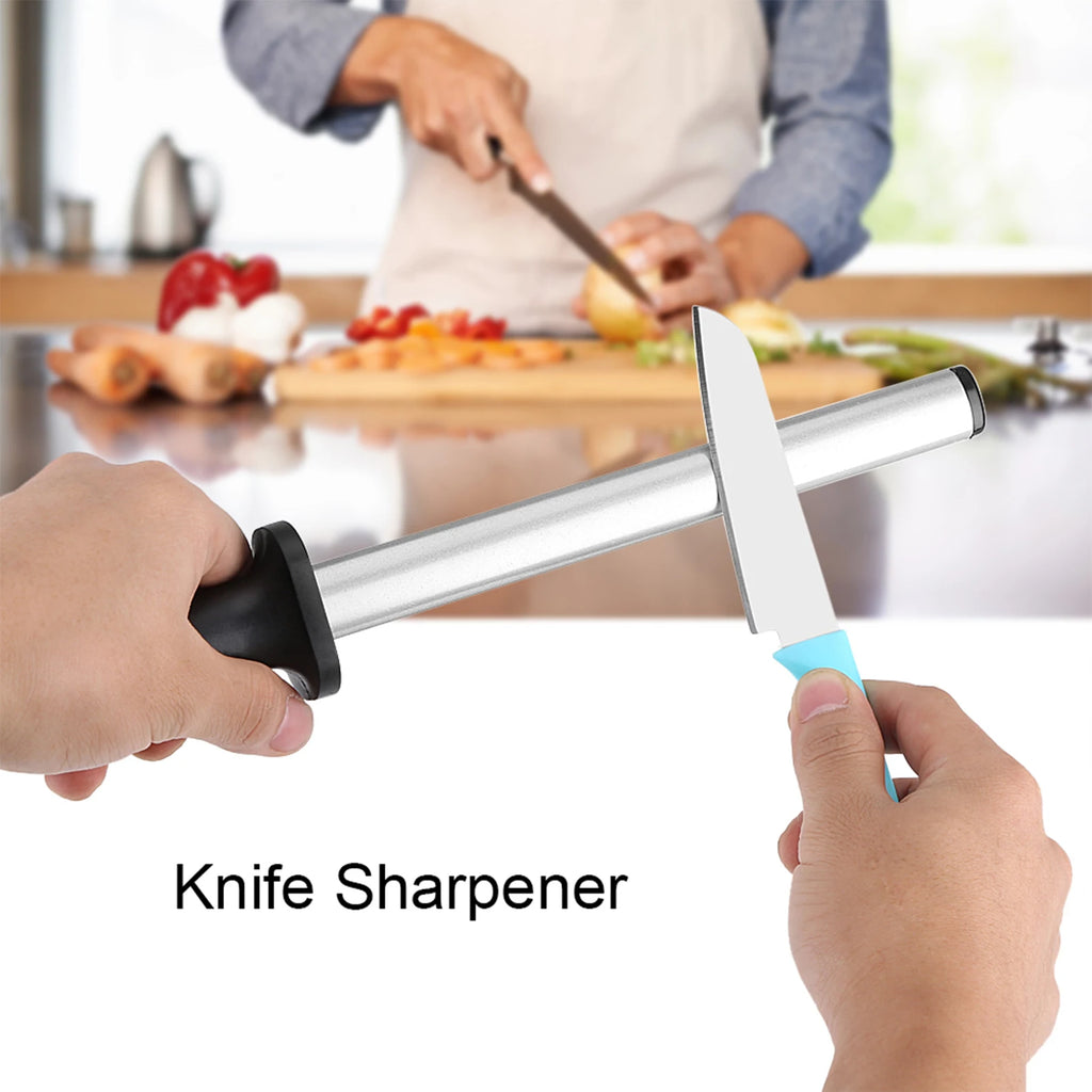 Knife Sharpening Steel 8 Inch Professional Knife Sharpening Steel Rod Home Kitchen Sharpener Stone Tool Kitchen Sharpener HIP