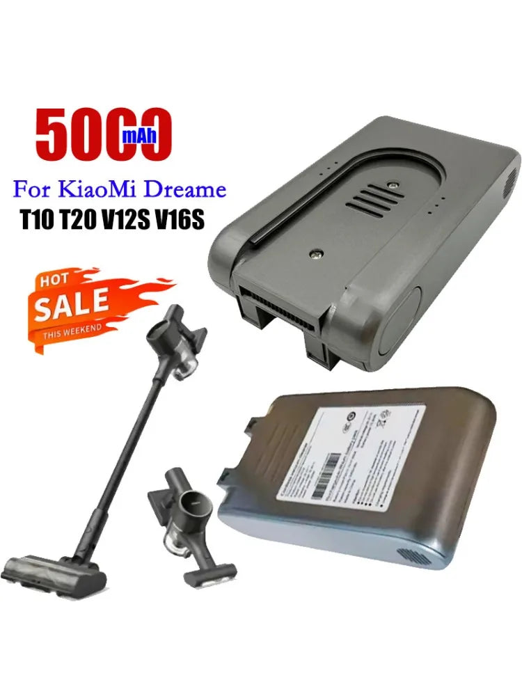 5000mAh 25.2V Replacement Battery for Dreame V8 V9 V10 VVN3 VVN4 Vacuum Battery Pack HIP