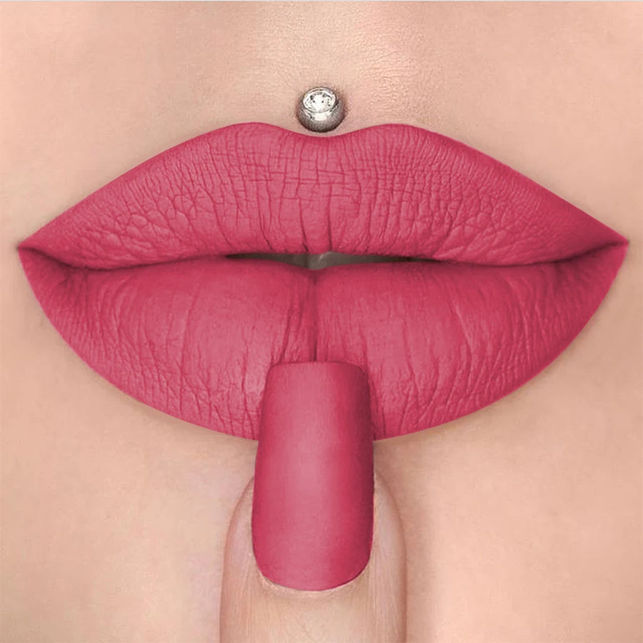 1PC 15 Colors Nude Velet Matte Lipstick Pen Waterproof Long Lasting Red Pink Lip Liner Pen Korean Makeup Lip Tint Lip Glaze HIP 14