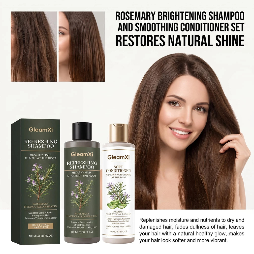 Rosemary Shampoo & Conditioner Set – Keratin & Hydrating Shampoo Conditioner Set HIP