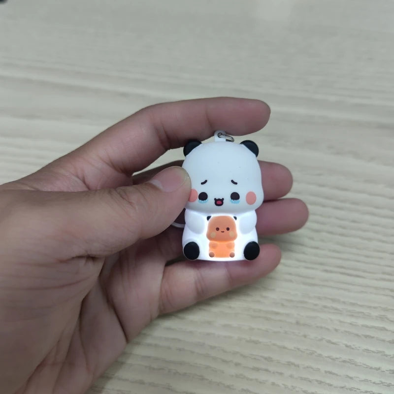 Bubu & Dudu Panda Voice Keychain Toy Set – 2 Pcs | HIP Novelty Keychain Toy HIP
