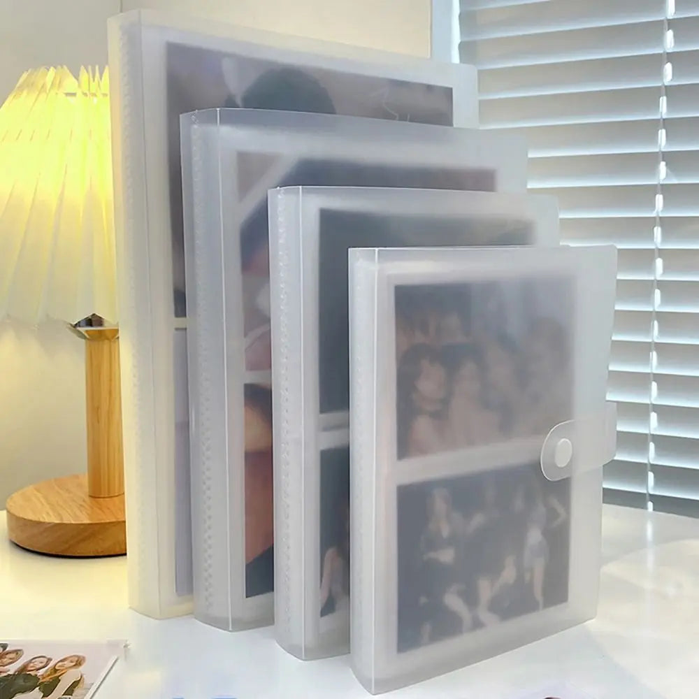 Photo Album 80/160 Slots Crystal PVC Photocard Holder 3–7 Inch Photo Card Album HIP