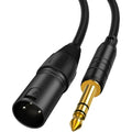 Balanced XLR to 1/4" TRS Audio Cable – Gold Plated OFC Audio Cable HIP 5m