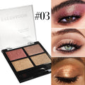 Fit Colors 4-Shade Earth Tone Eyeshadow Palette | Matte & Shimmer Eyeshadow Palette HIP 3