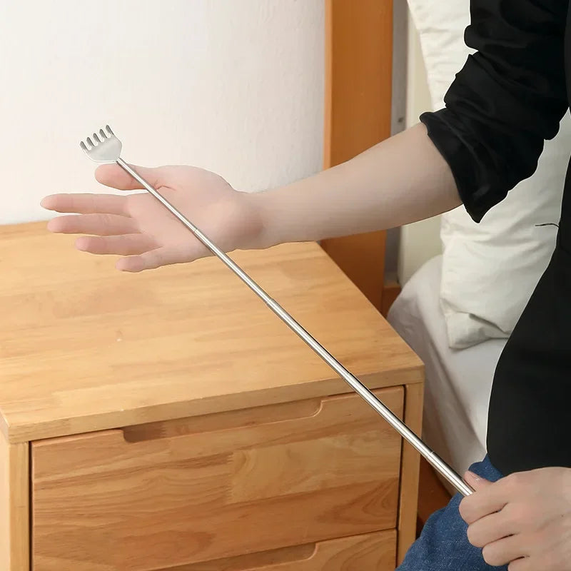 Telescopic Stainless Steel Back Scratcher – Extendable Back Scratcher HIP