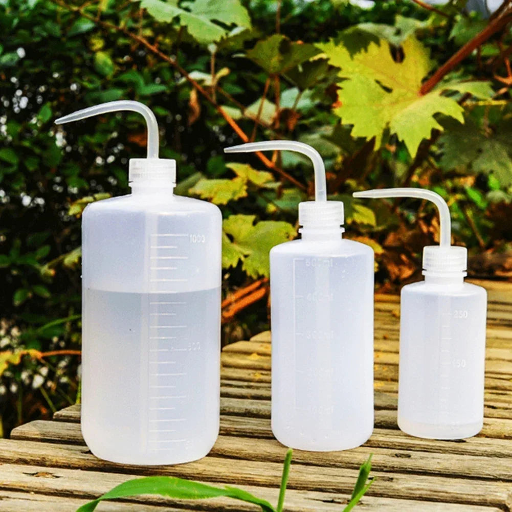 150-500ml Watering Can Succulent Watering Bottle Flower Squeeze Bottle with Scale Label Plastic Bend Mouth Safety Wash Bottle HIP