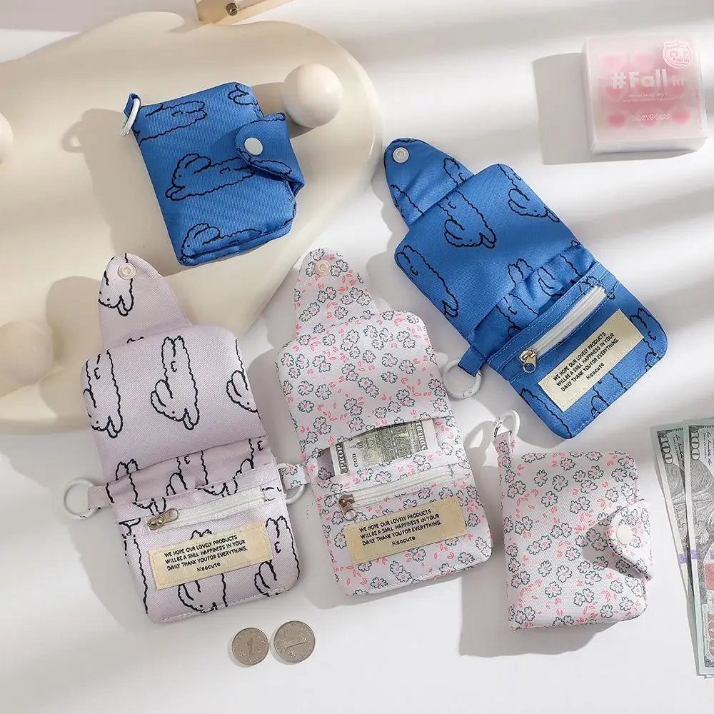 Floral Coin Purse & Card Holder – Cute Mini Wallet for Girls Coin Purse Wallet HIP