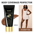 100ml Body Leg Concealer Waterproof Anti Transfer Cover Tattoo Scar Varicose Veins Even Skin Tone Wheat Tan Foundation HIP 4Deep Tan