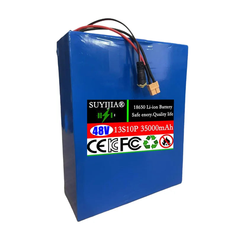 48V 35Ah Lithium Battery Pack 13S10P 2000W Built-in BMS Lithium Battery Pack HIP