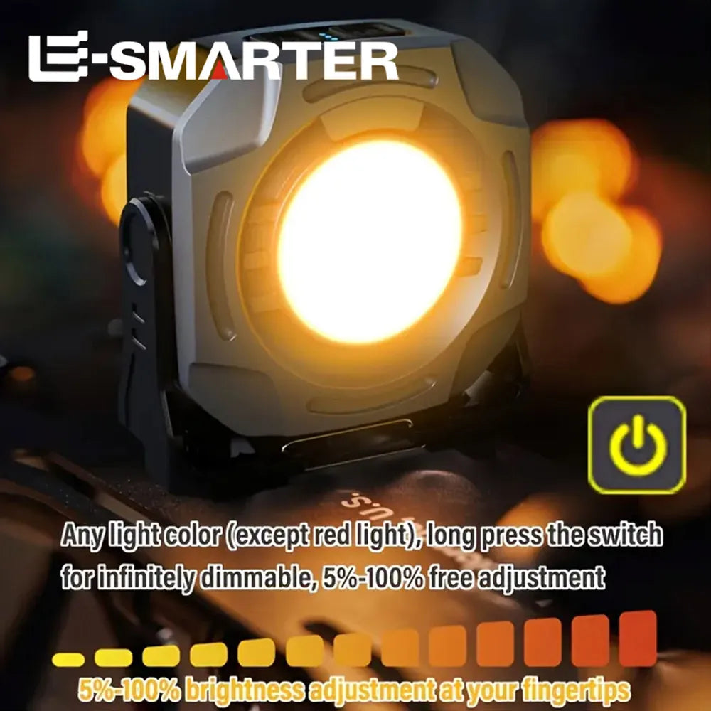 COB Magnetic Work Lamp 6 Modes Rechargeable Spotlight | ESMARTER Rechargeable Work Lamp HIP