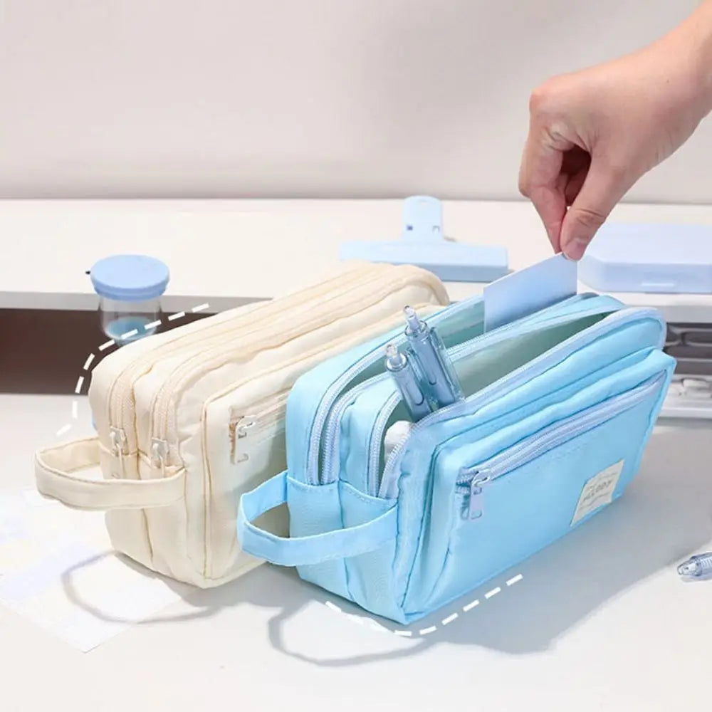 Large Capacity Pencil Case – Multi-Function Fabric Pen Bag Pencil Case Bag HIP