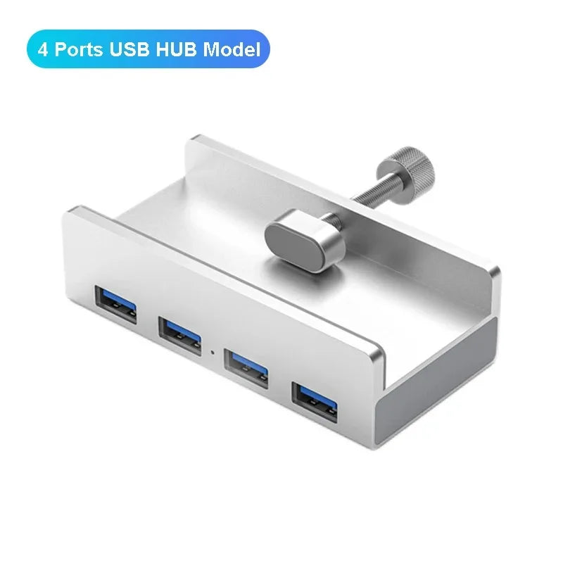 6-Port Clip-On USB 3.0 Hub Docking Station – 5Gbps USB Hub Docking Station HIP 4 USB