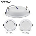 YNL LED Recessed Downlight 7W–18W | Round Ceiling Panel Light LED Recessed Downlight HIP Cold Light 18W White