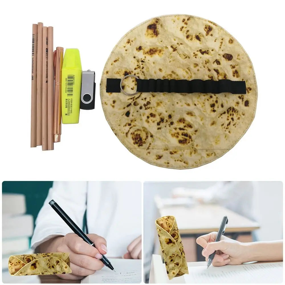 Tortilla Burrito Roll Pencil Case – Funny Novelty Pouch Novelty Pencil Case HIP