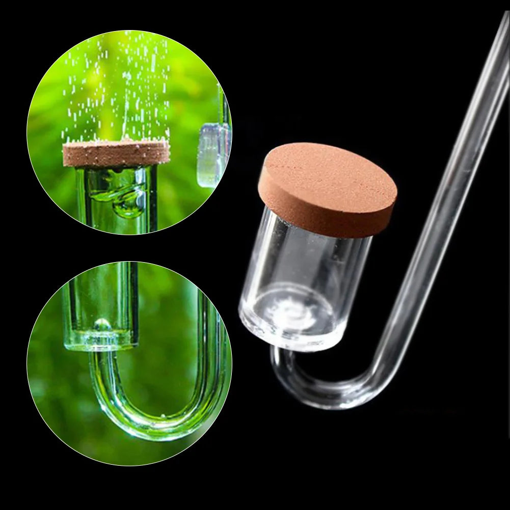 Acrylic Transparent CO2 Diffuser Atomizer Bubble Counter for Aquarium Plants Water Grass HIP