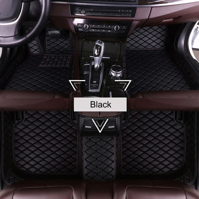 Mercedes-Benz E-Class W210 1996–2002 Custom PU Leather Floor Mats Custom Car Floor Mats HIP Black