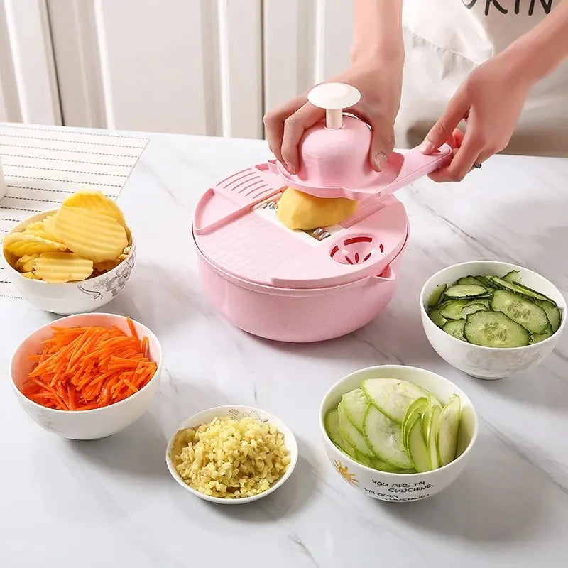Multifunctional Vegetable Chopper & Manual Shredder | 3 Colors Vegetable Chopper Grater HIP