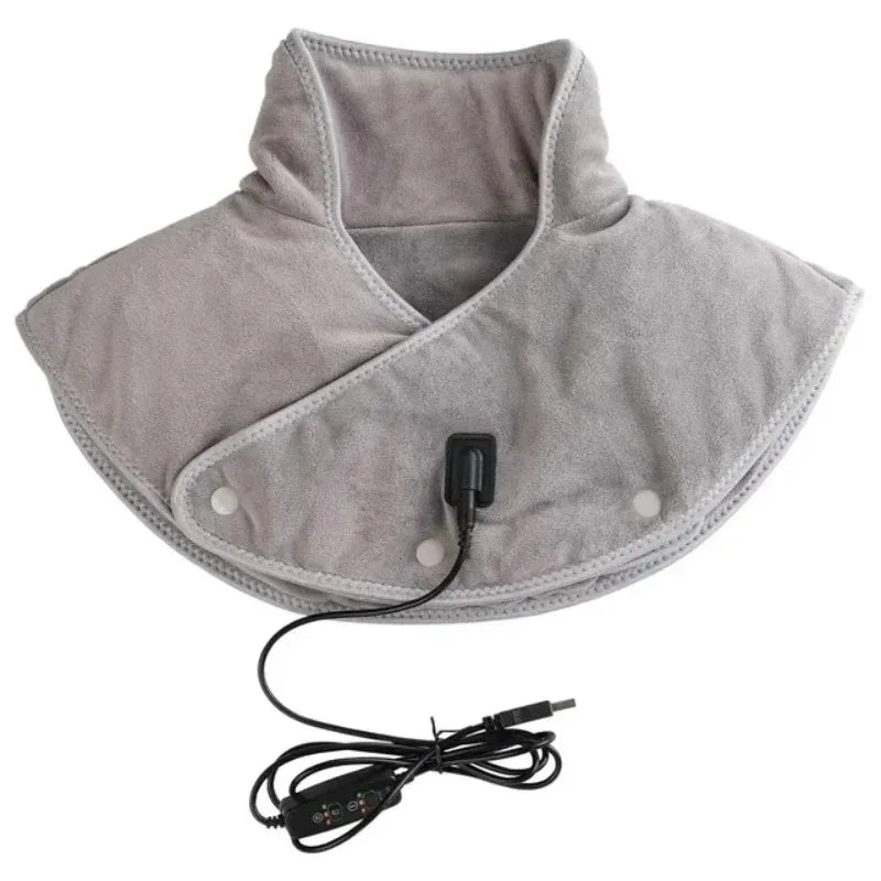 Electric Heated Neck & Shoulder Wrap – 3-Level Thermal Massager Heated Neck Wrap HIP Just Heat