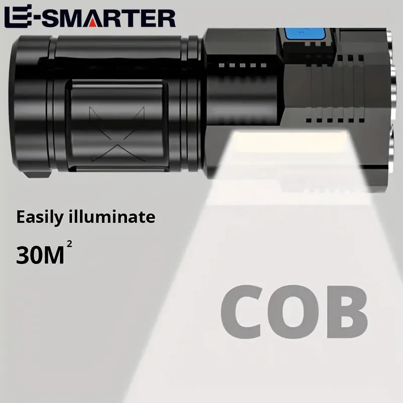 ESMARTER 4-LED USB Rechargeable Flashlight & COB Lantern Rechargeable Flashlight HIP