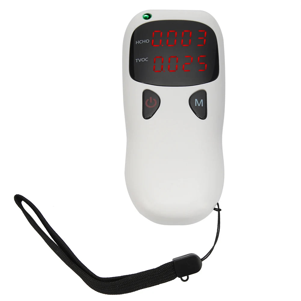Portable Formaldehyde Detector Indoor Home Air Quality Tester HCHO Meter TVOC Monitor HIP WHITE