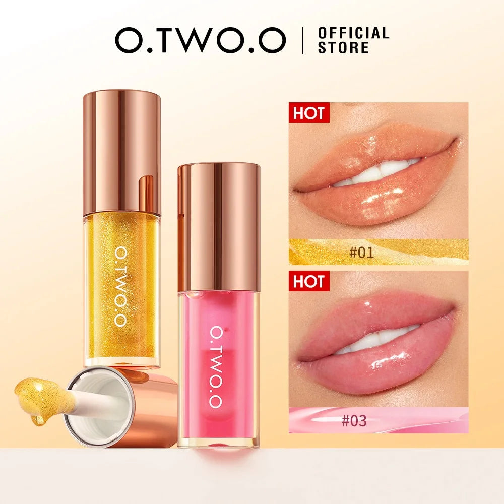 O.TWO.O Lip Oil Gloss Plumper – Moisturizing, Non-Sticky Lip Oil Gloss HIP
