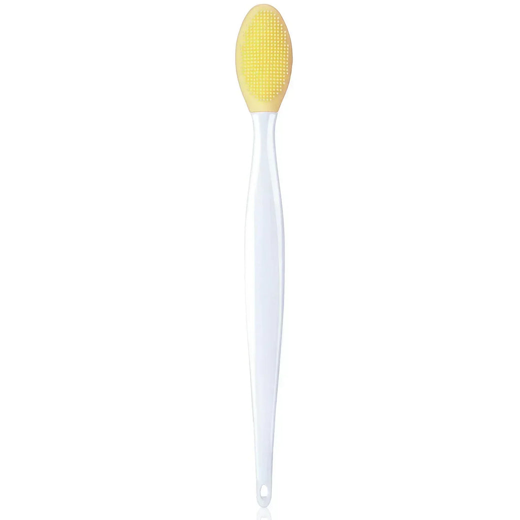 Double-Sided Silicone Face Cleansing & Exfoliating Brush Facial Cleansing Brush HIP C659-Yellow