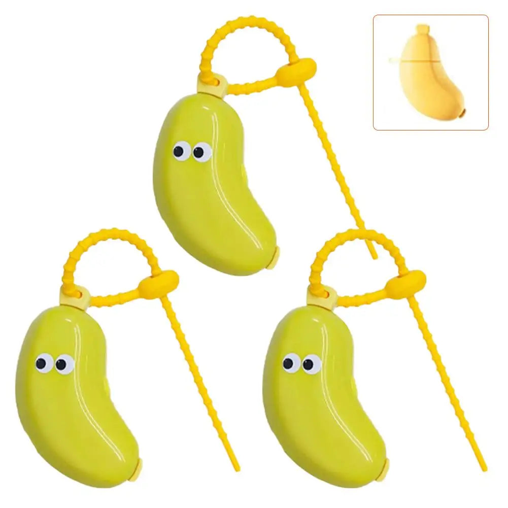 Wholesale Portable Toothbrush Holder Must-have Travel Toothbrush Protective Cap Cute Banana Hiking Camping Brush Cap Case HIP 3pcs