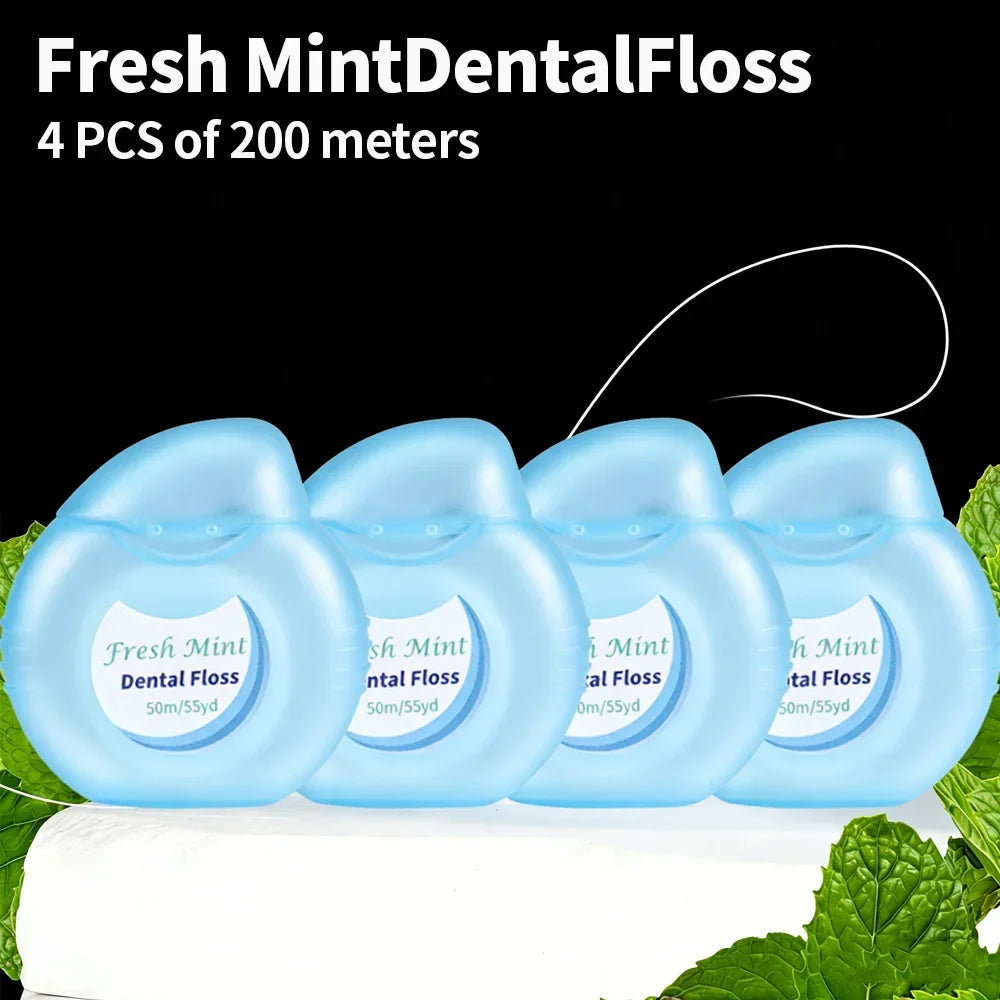 RUZOFO Peppermint Dental Floss Sticks – Adult Oral Care Set Dental Floss Sticks HIP C756-4pcs