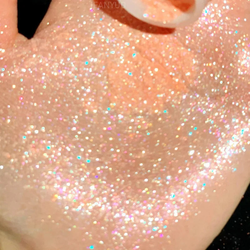 3 Colors Glitter Highlighters Powder Diamond Shimmer Eye Shadow Pearlescent Face Body Brightening Smooth Natural Contour Makeup HIP