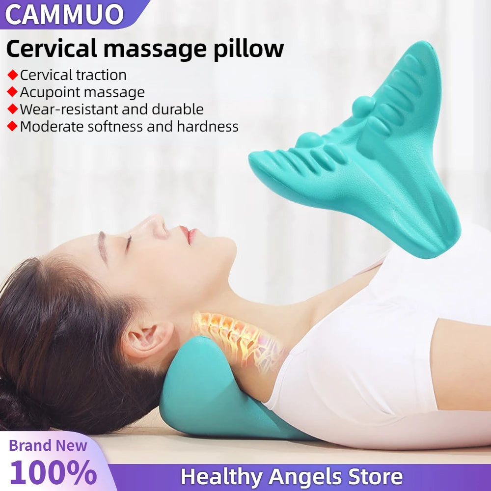 CAMMUO Gravity Neck Massage Pillow – Portable Traction Cushion Neck Massage Pillow HIP