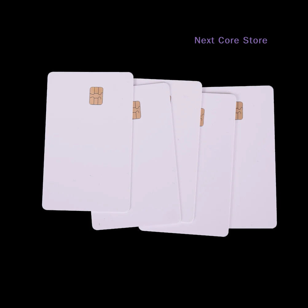 5-Pack SLE4442 Chip Blank White Contact Smart Cards ISO PVC Blank Smart Cards HIP