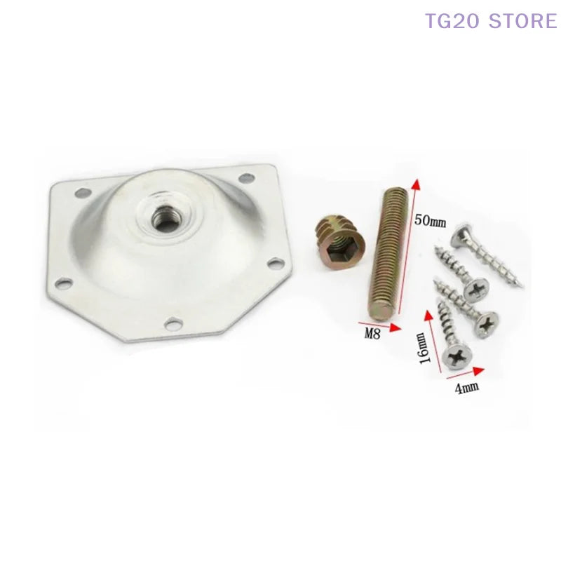 Angled Leg Fixing Plate Bracket for Furniture + Screws Furniture Leg Bracket HIP