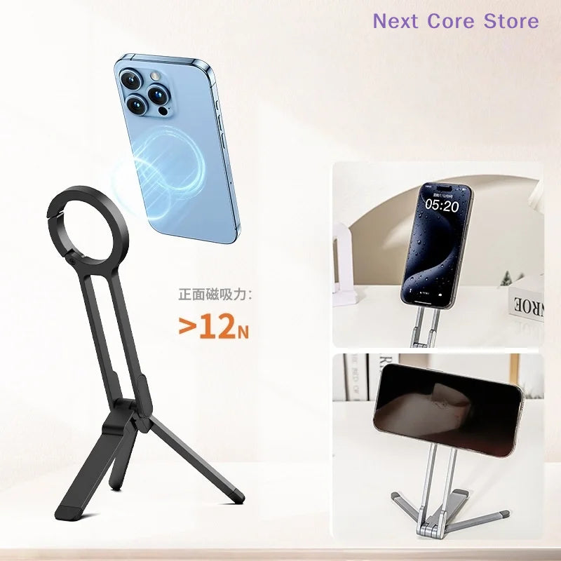 Magnetic Foldable Phone Tripod Stand – 360° Rotation Mount Phone Tripod Stand HIP