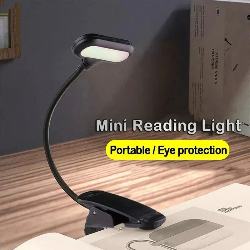 Adjustable LED Clip-On Book Lamp Table Battery Powered Flexible Study Learning Desk Lamp Portable Bedroom Reading Night Light HIP