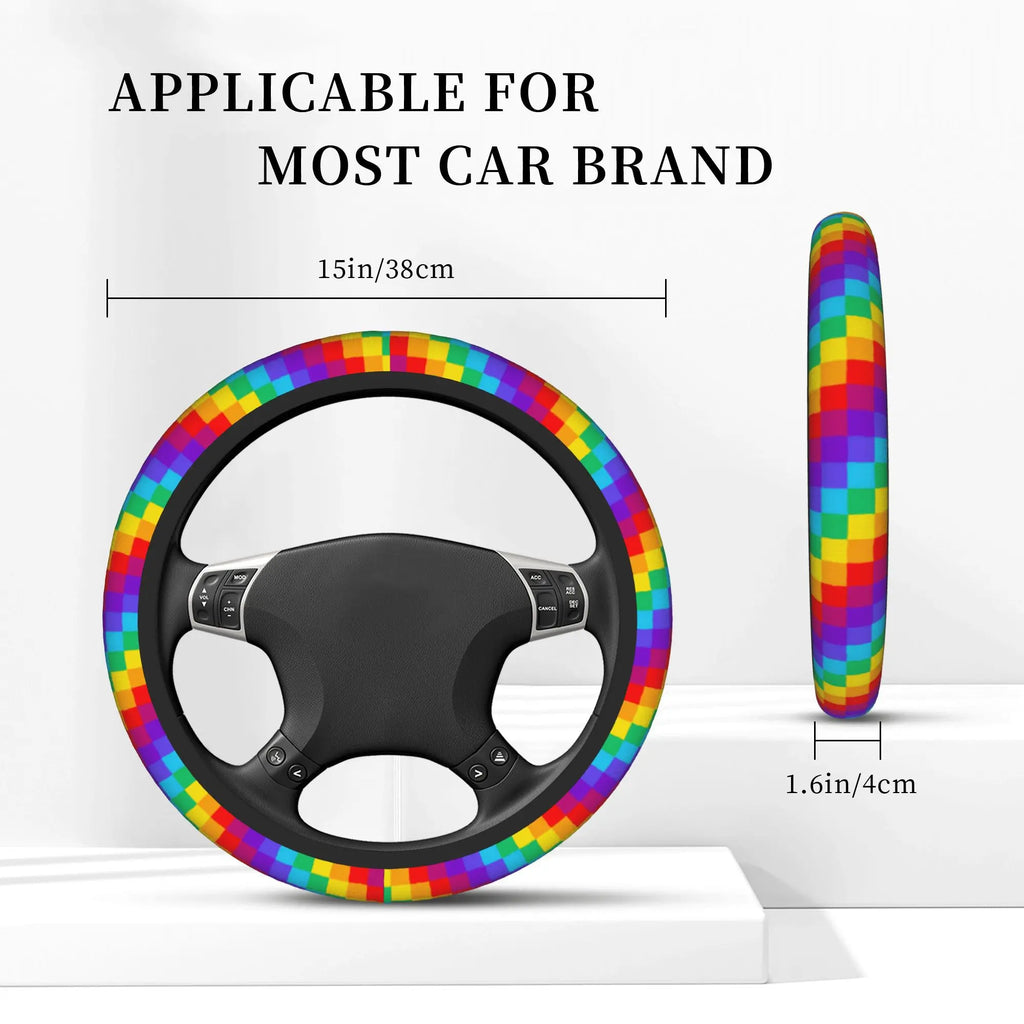 Piano Key Steering Wheel Cover – Non-Slip Music Graphic Steering Wheel Cover HIP