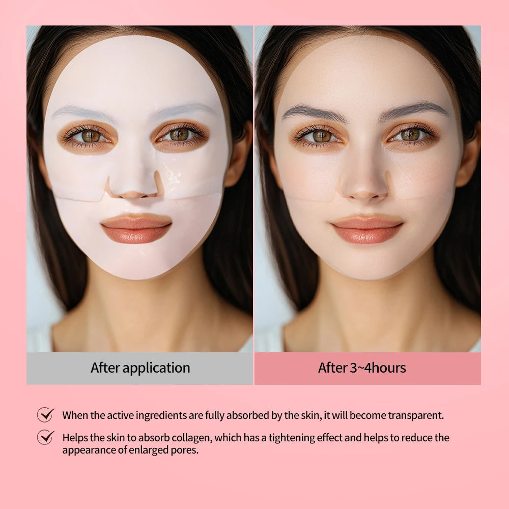 4pcs Bio-Collagen Deep Face Mask Overnight Mask Moisturizing Improvement Pore Brightening Face Firming Skincare HIP
