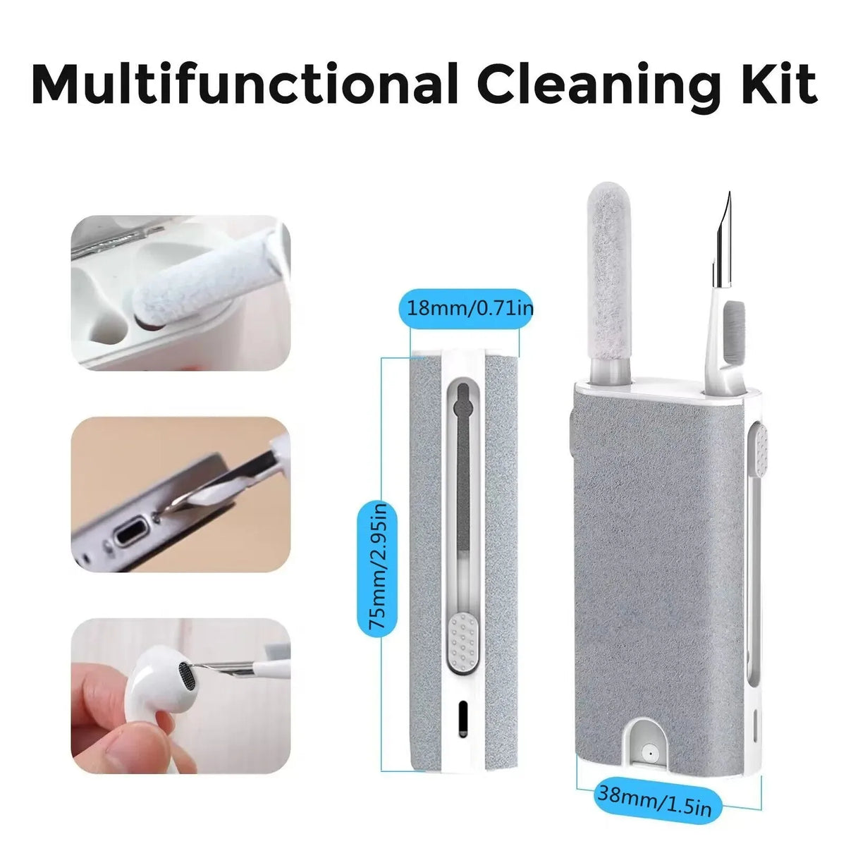 5-in-1 Earbuds Cleaning Pen Kit for AirPods, Phone & Laptop Electronics Cleaning Kit HIP
