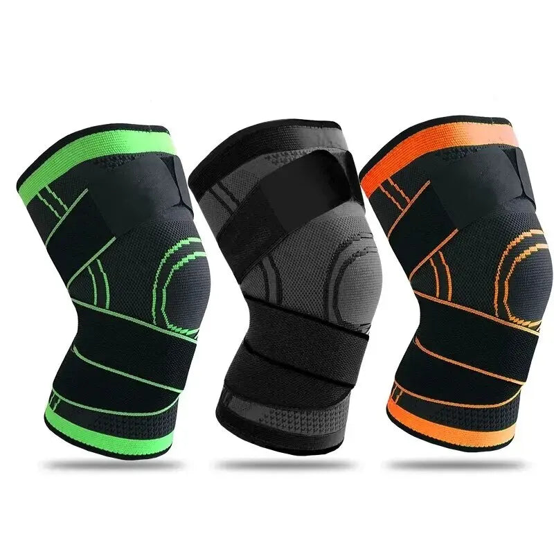 Adjustable Nylon Sports Knee Brace – Patella Stabilizer Knee Brace Support HIP