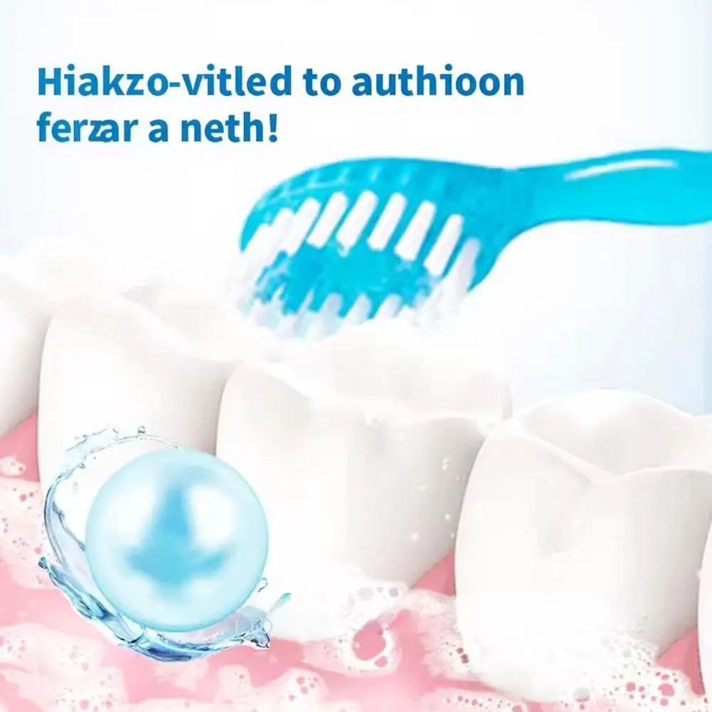 Disposable Toothbrush With Mint Exploding Beads Portable Travel Manual Toothbrush With Floss Pick Waterless Oral Cleaning Tool HIP