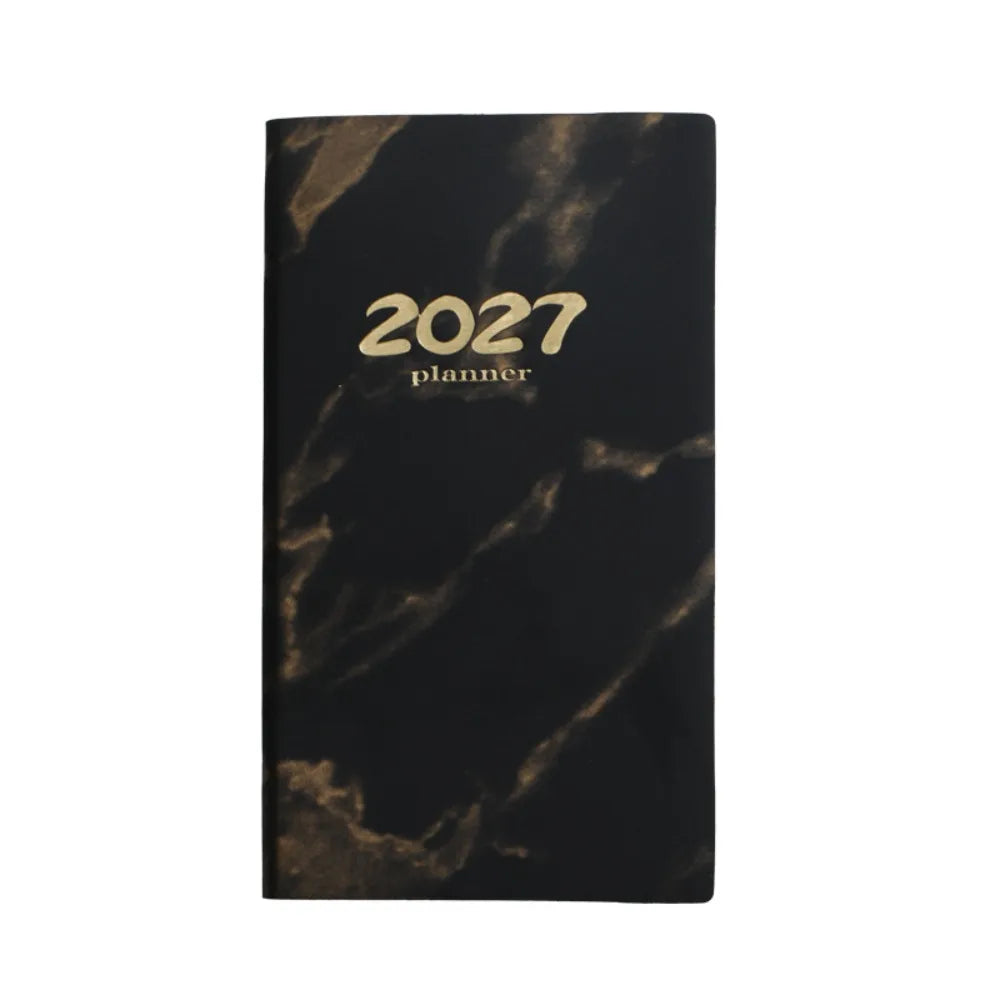 A6 2027 Weekly Planner Diary – Mini Pocket Agenda Notepad Weekly Planner Diary HIP Black