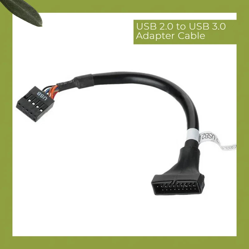 USB 3.0 to USB 2.0 Motherboard Header Adapter Cable 20 to 9 Pin USB Adapter Cable HIP
