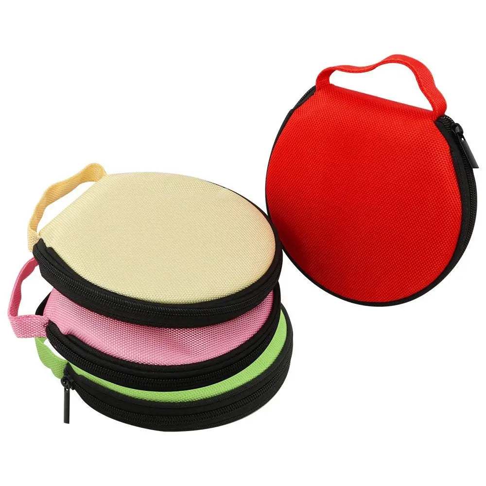 Portable 20-Disc CD DVD Carrying Case – Oxford Cloth Storage Bag CD DVD Storage Case HIP