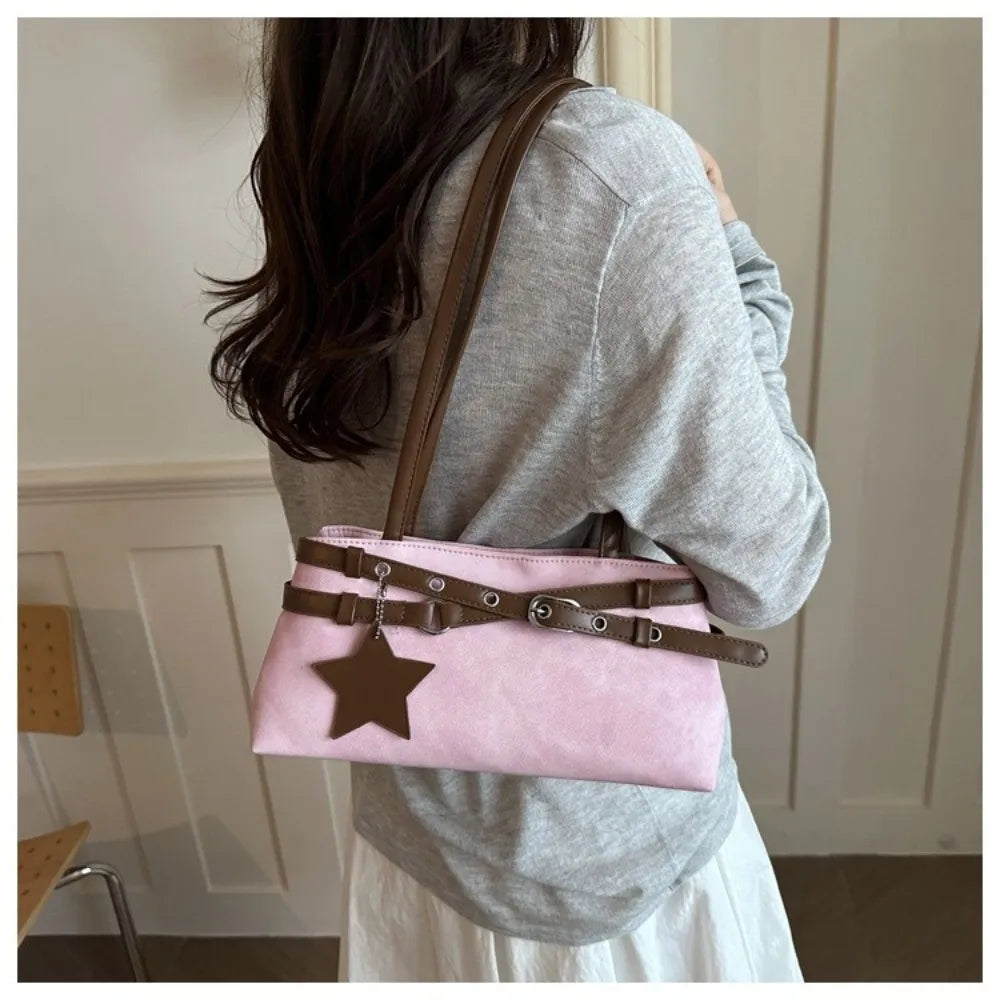 Women's PU Leather Shoulder Bag – Large Capacity Handbag PU Leather Shoulder Bag HIP