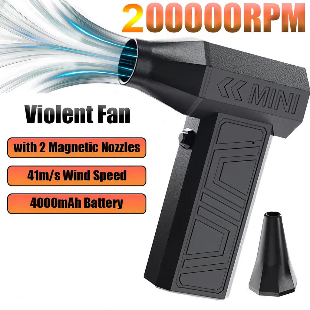 KINGSTICK Mini Turbo Jet Air Duster – Wireless Type-C Blower Electric Air Duster HIP