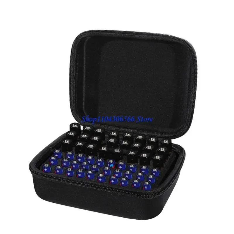 EVA Fabric Battery Organizer – AA & AAA Storage Case Battery Storage Organizer HIP