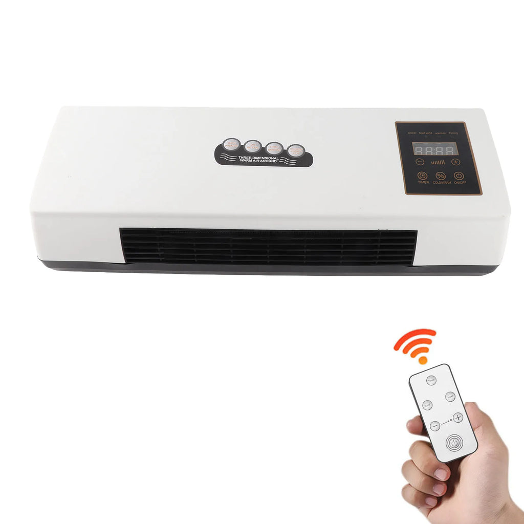Electric Wall Heater Small Heater Fan Portable Wall Mounted Electric Heater Hot Fan for Bathroom Bedroom Wall Mounted Hot Fan HIP