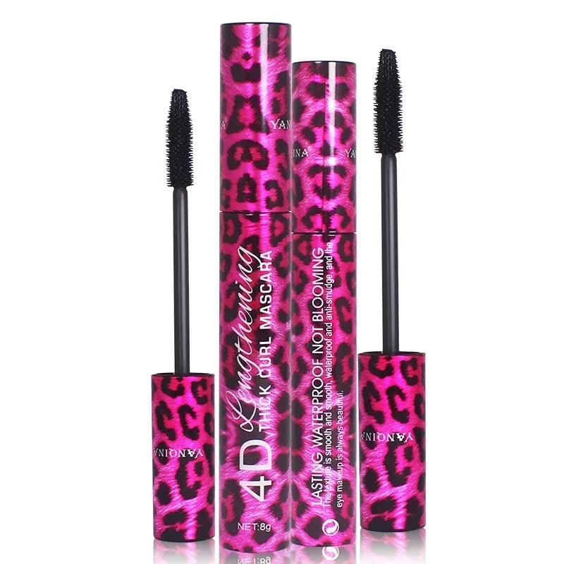4d Silk Fiber Lash Mascara Long Curling Mascara Makeup Eyelash Black Waterproof Fiber Mascara Extension Eye Lashes Makeup Tool HIP