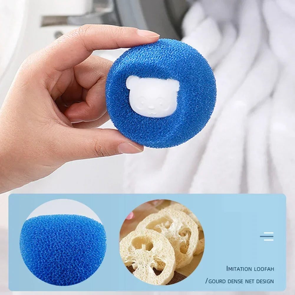 1/5pcs Laundry Ball Hair Remover Washing Machine Pet Clothes Cleaning Balls Fiber Collector Reusable Filtering Ball Lint Catcher HIP