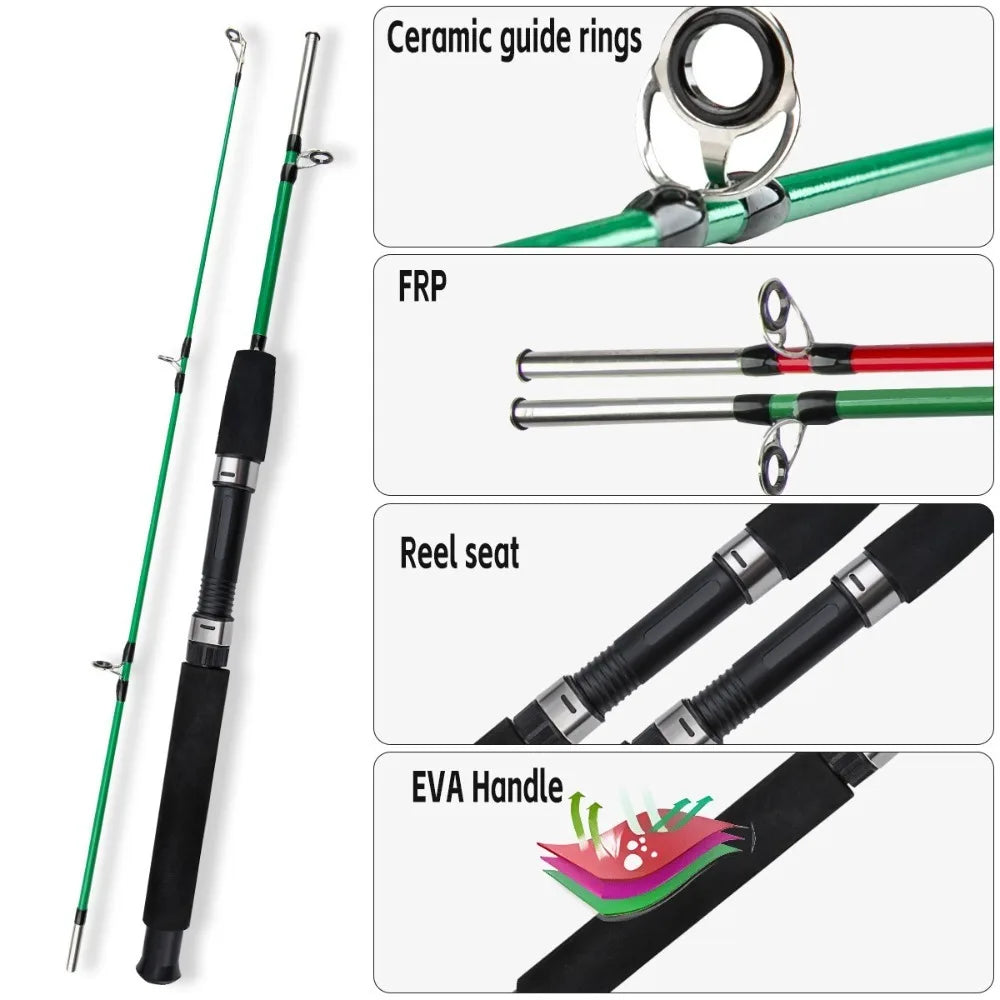 1.0m Carbon Spinning Rod – 2-Section Travel Fishing Rod Carbon Spinning Rod HIP