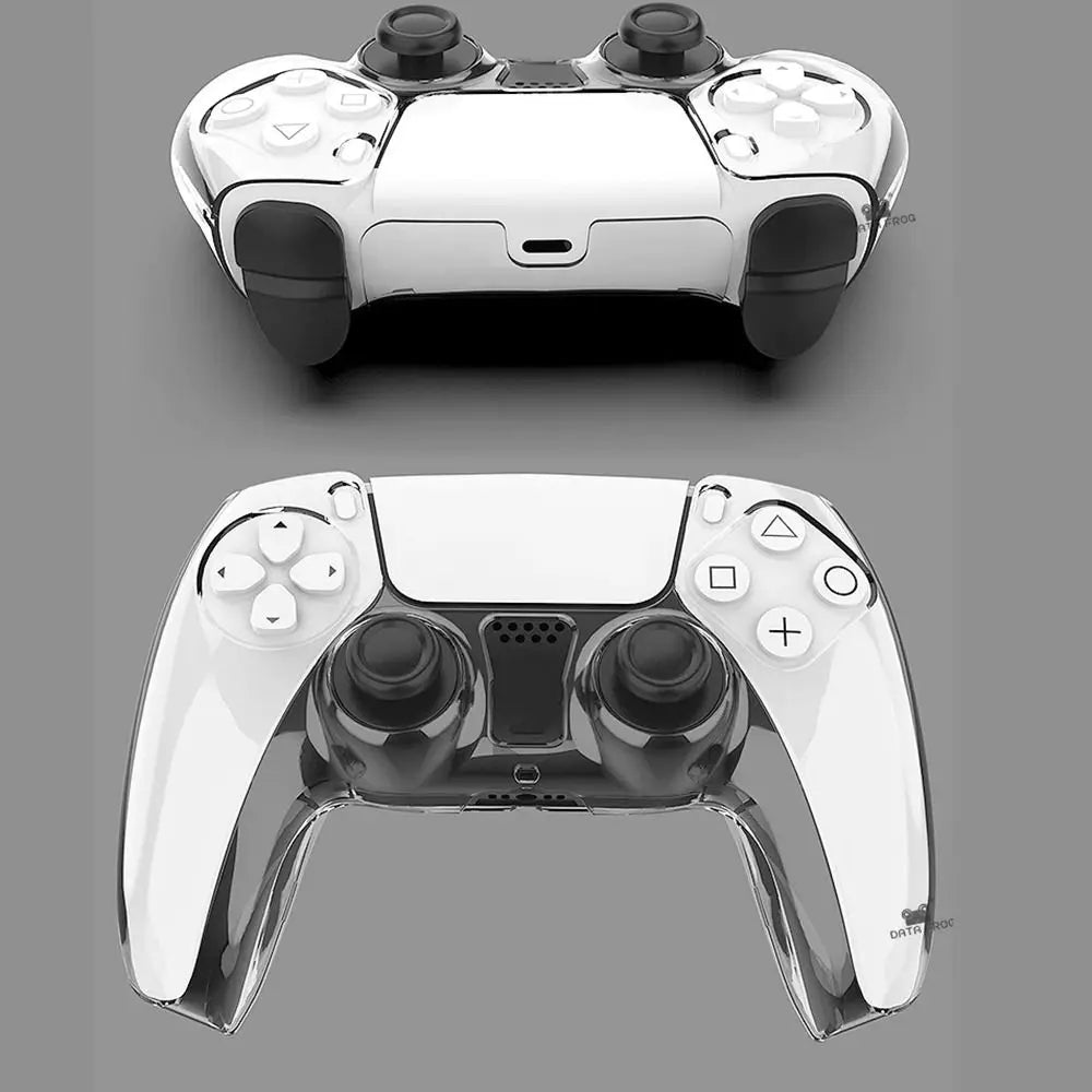 Crystal PS5 Controller Protective Shell Case Cover – Clear Controller Protective Case HIP